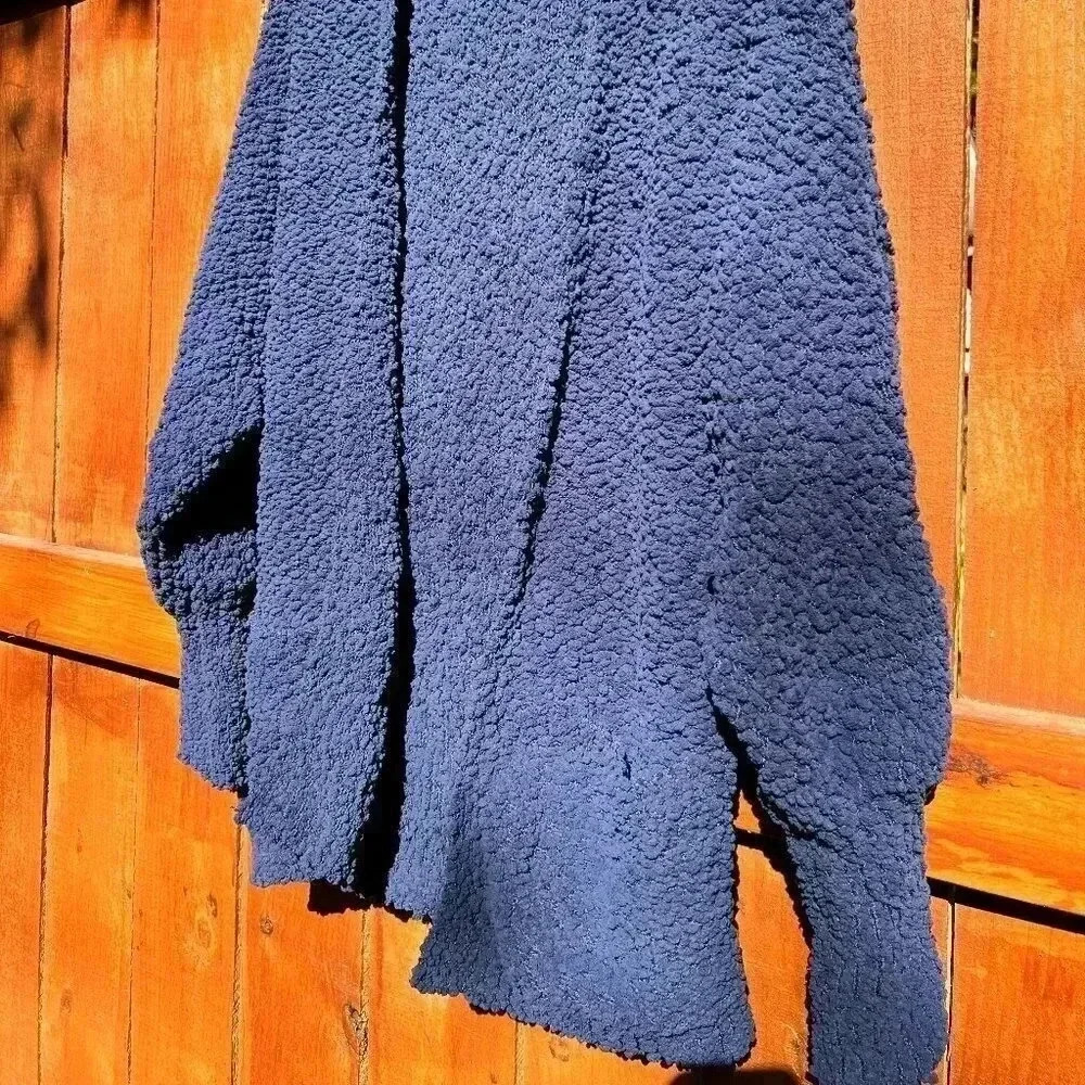 Blue Popcorn Sweater Cardigan - So Comfy and Soft